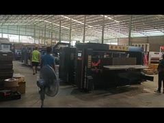 Máquina automática de plegado, costura y pegado de alta velocidad