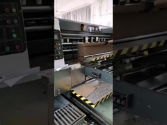 Impresión automática de acero y máquina de corte por matrices para cartón