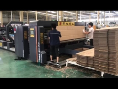 Máquina de costura de carpetas de cartón de pegamento totalmente automática con alimentación por cinturón de succión