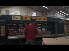 Cartón haciendo carpeta automática adhesivo de costura doble de costura negro con PLC